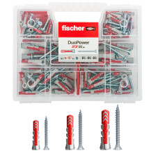 Fischer 544546 Duopower Universal Dowels Kit with Screw, Transparent