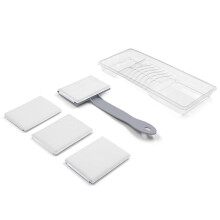 ROLLINGDOG 4 Inch Paint Pad Set - 5PC Long Handle Reach Behind Radiators