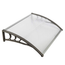 Outopee Door Canopy Awning, 100 x 80 cm, Grey