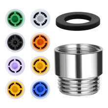 flintronic Shower Flow Reducer Limiter Set, Shower Flow Restrictor,Water Saver Tap Filter, 1 Pcs Water Saving Shower Head & 8 Different Flows(4-15L/m