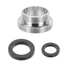 sourcing map Faucet Aerator Adapter, M28 Male to M22 Male with Washer, 13mm Length