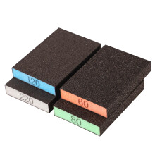 8 Pack Sanding Sponges Assorted Grits (60/80/120/220), Washable Reusable Sanding Blocks for Wood Drywall Metal Furniture Polish, Multi-Purpose Abrasi