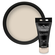 Crown EASYCLEAN KITCHEN Beige Matt Paint Tester Pot - Sample 40ml