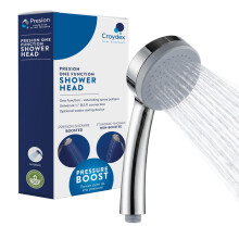Croydex Presion Pressure Boost Chrome Shower Head