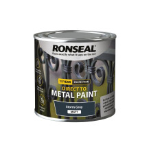 Ronseal Direct to Metal Paint Storm Grey Matt 250ml