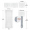 ROLLINGDOG 4 Inch Paint Pad Set - 5PC Long Handle Reach Behind Radiators 2