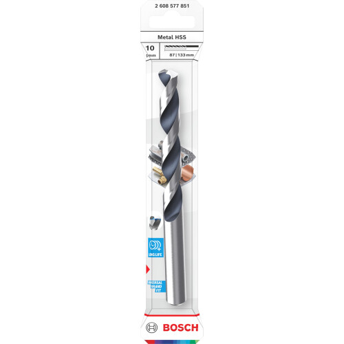 Bosch Metal HSS, CYL, 10mm, 1 Pc 1
