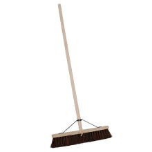 Charles Bentley Coco Fibre Outdoor Broom Outdoor Brush, 45x6x127cm