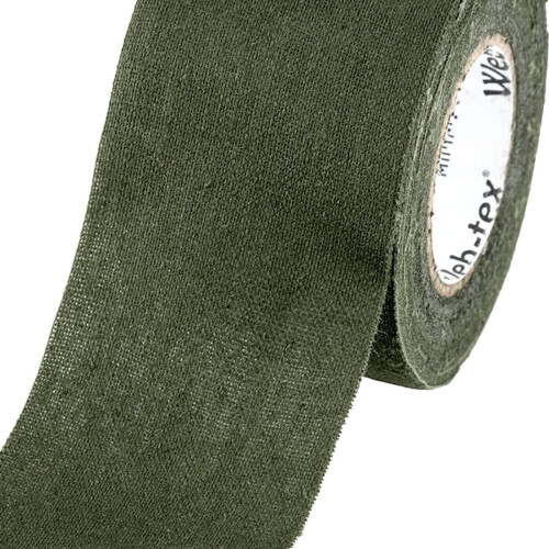 Web-tex High Strength Fabric Tape Olive Green 10m