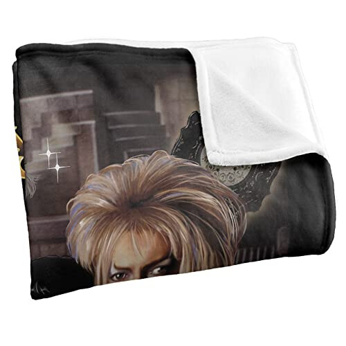 Labyrinth Only Forever Silky Touch Super Soft Throw Blanket 152 X 127 cm, White 2