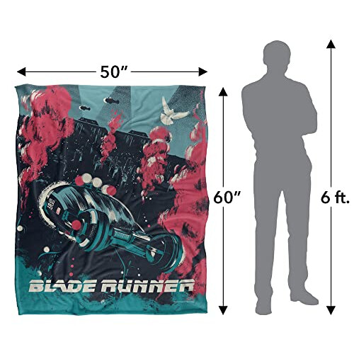 Blade Runner Skinner Silky Touch Super Soft Throw Blanket 152 X 127 cm, White 2