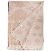 Bersuse 100% Cotton - Belize XXL Throw Blanket Turkish Towel - Beige