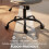 Homcom HOMCOM Home Office Desk Chair Height Adjustable, Grey 9