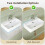 DeerValley White Ceramic Bathroom Sink with Overflow & Pop-Up Drain 3
