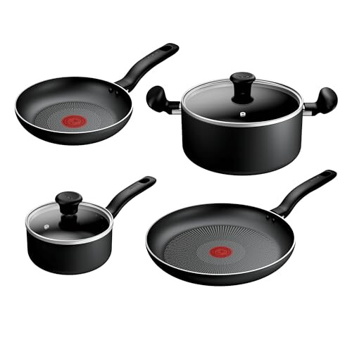 Tefal Tefal Titanium Essential Non-Stick 4-Piece Pan Set with Stewpot