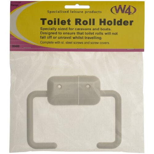 W4 Toilet Roll Holder - White