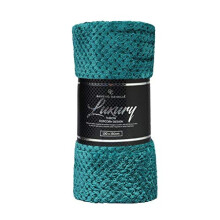 CT Popcorn Style Luxurious Throws Super Soft Warm Cosy Sofa and Bed Fleece Blankets (Green, King [200x240cms])