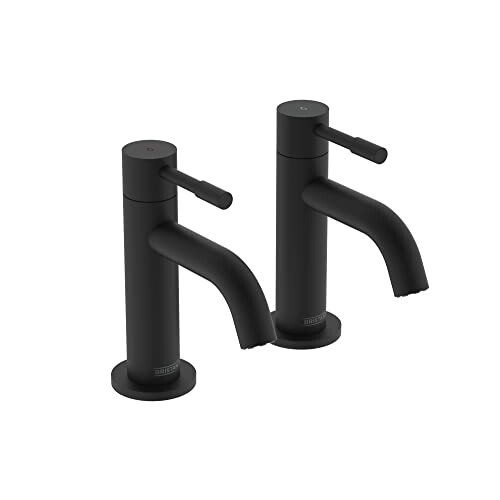 Bristan Bristan Mila Basin Pillar Taps Black (MI 1/2 BLK)