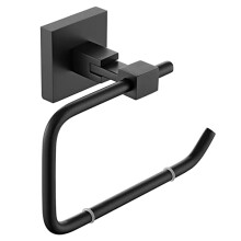 Bristan SQ BLK Square Toilet Roll Holder, Black