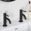Bristan Bristan Mila Basin Pillar Taps Black (MI 1/2 BLK) 2
