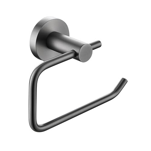 Bristan Round Toilet Roll Holder Gun Metal Grey