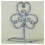 CLOVER LEAF TOILET LOO ROLL HOLDER in shabby chic grey 1