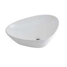 MILANO White Ceramic Countertop Bathroom Basin Sink 590 x 390mm
