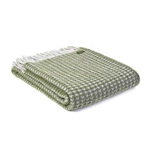 Tweedmill Textiles Treetop Pure New Wool Throw/Blanket - British Made - Olive Green