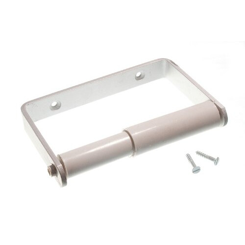 Toilet Roll Holder Brushed Aluminium Saa + White Sprung Roller 3 Sets