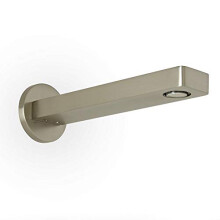 Milano Ashurst Wall Mounted Bathroom Basin Bath Spout - Brushed Nickel