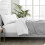 MOONLIGHT20015 Sherpa Fleece Silver Blanket King Size - Microfiber Solid Blankets for Bed - Fluffy & Soft Warm Thick Throws for Sofas and Couch 3