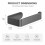 Gunmetal Grey Toilet Roll Holder Wall Mounted 4