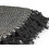 Herringbone Sofa Throw Black & White 50x60" 3