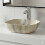 Marble Luxe Brown and Grey Marble Effect Ceramic Counter Top Basin 5