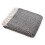 Tweedmill Charcoal and Silver Herringbone Blanket 1