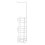 simplywire – Freestanding Toilet Roll Holder with Storage - White 2