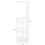 simplywire – Freestanding Toilet Roll Holder with Storage - White 4