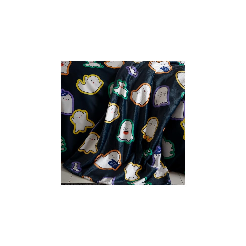 Catherine Lansfield Men's Multi Cl Halloween Ghosts Throw - Image 11