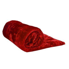 L S U Super Soft Faux Fur Fleece Sofa Bed Warm Mink Throws Winter Throws Soft Blanket (Red, King (200cm x 240cm))