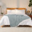 EHC Throws for Sofas Large, Throws for Bed Double Sofa Settee Couch Blanket,150 x 200cm, Hunter Green 3