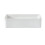Milano MILANO White Rectangular Fluted Countertop Bathroom Basin Sink 500 x 340mm 1