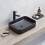 Milano MILANO Graphite Rectangular Countertop Bathroom Basin Sink 505 x 370mm 1