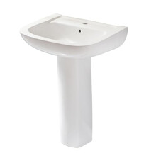 MILANO Freestanding 1 Tap Hole Full Pedestal Bathroom Basin Sink 600x480mm