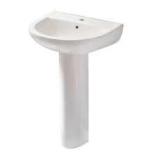 MILANO Freestanding 1 Tap Hole Full Pedestal Bathroom Basin Sink 540x450mm