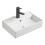 Milano MILANO Chalk Rectangular Wall Hung 1 Tap Hole Bathroom Basin Sink 500x350mm 1