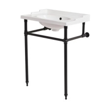 MILANO 630 x 470mm Bathroom Basin Sink Black Washstand