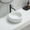 Milano MILANO Marble Effect Round Countertop Bathroom Basin Sink 360mm 1