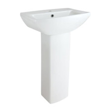 MILANO Freestanding 1 Tap Hole Full Pedestal Bathroom Basin Sink 500x375mm