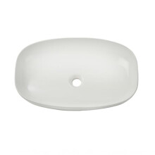MILANO White Oval Countertop Bathroom Basin Sink 600 x 380mm