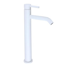 Milano Elements High Rise Mono Bathroom Basin Mixer Tap Lever Handle - Chalk
